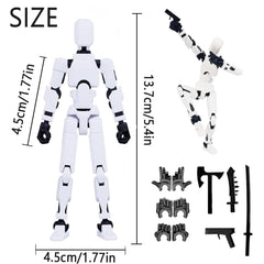 Dumwick Titan 13 weapon options offer dramatic action silhouettes.