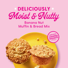 Duncan Hines Dolly Parton banana nut bread slice on plate — cozy, breakfast-ready.