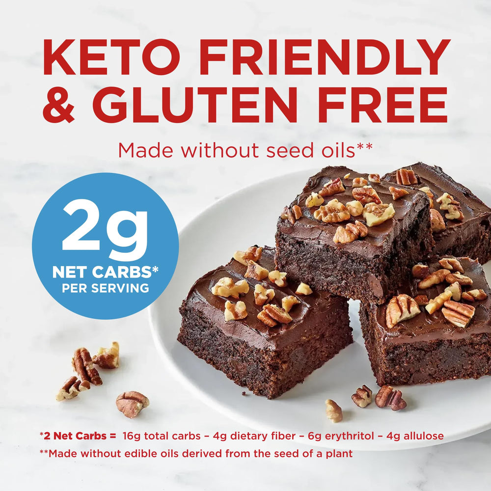 Duncan Hines keto brownie bites on a serving tray