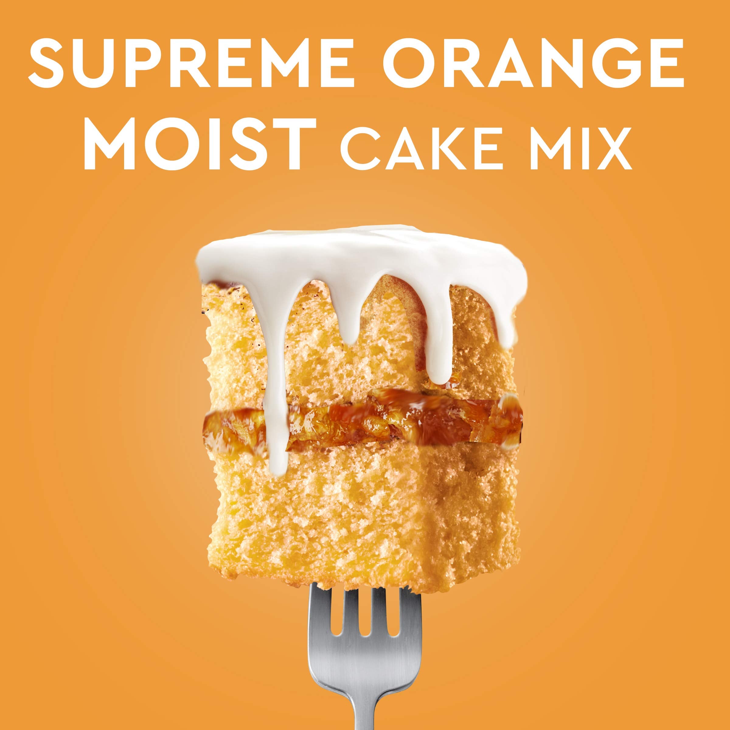 Duncan Hines Orange Supreme batter in a bowl for easy dessert making.