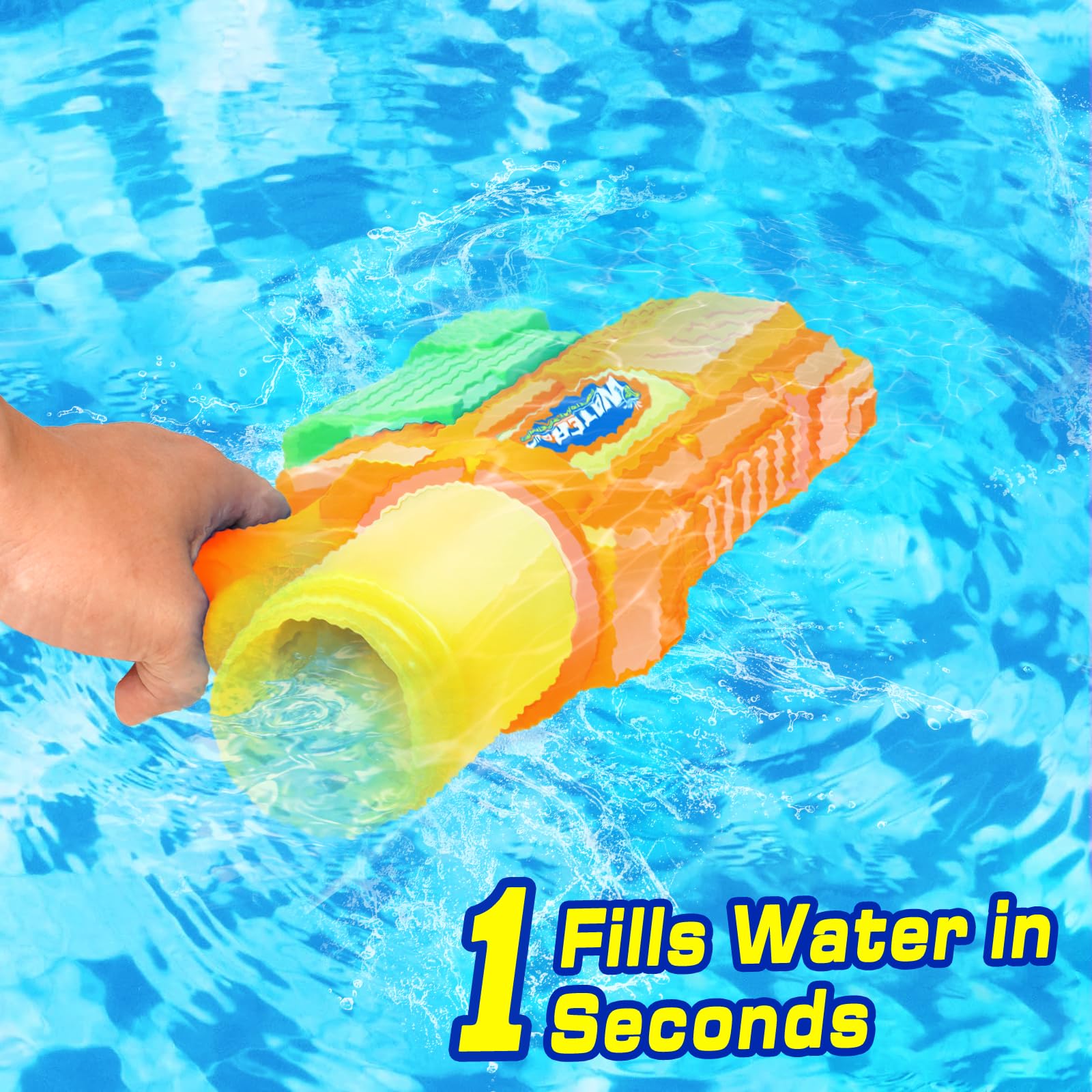 DUNEMEI pump-action water gun delivers powerful streams for competitive pool games.
