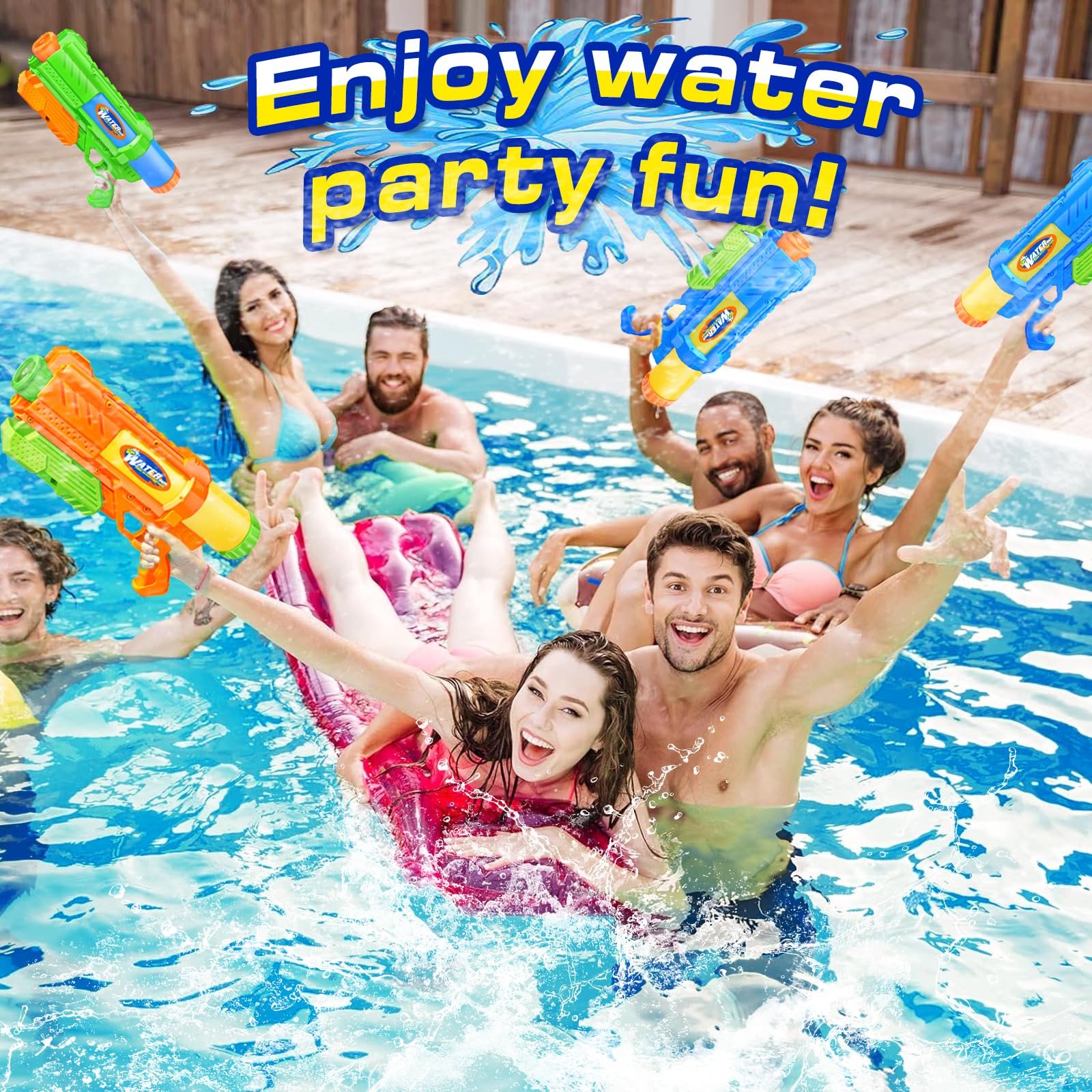 DUNEMEI no-battery-needed water blaster ideal for spontaneous outdoor fun.