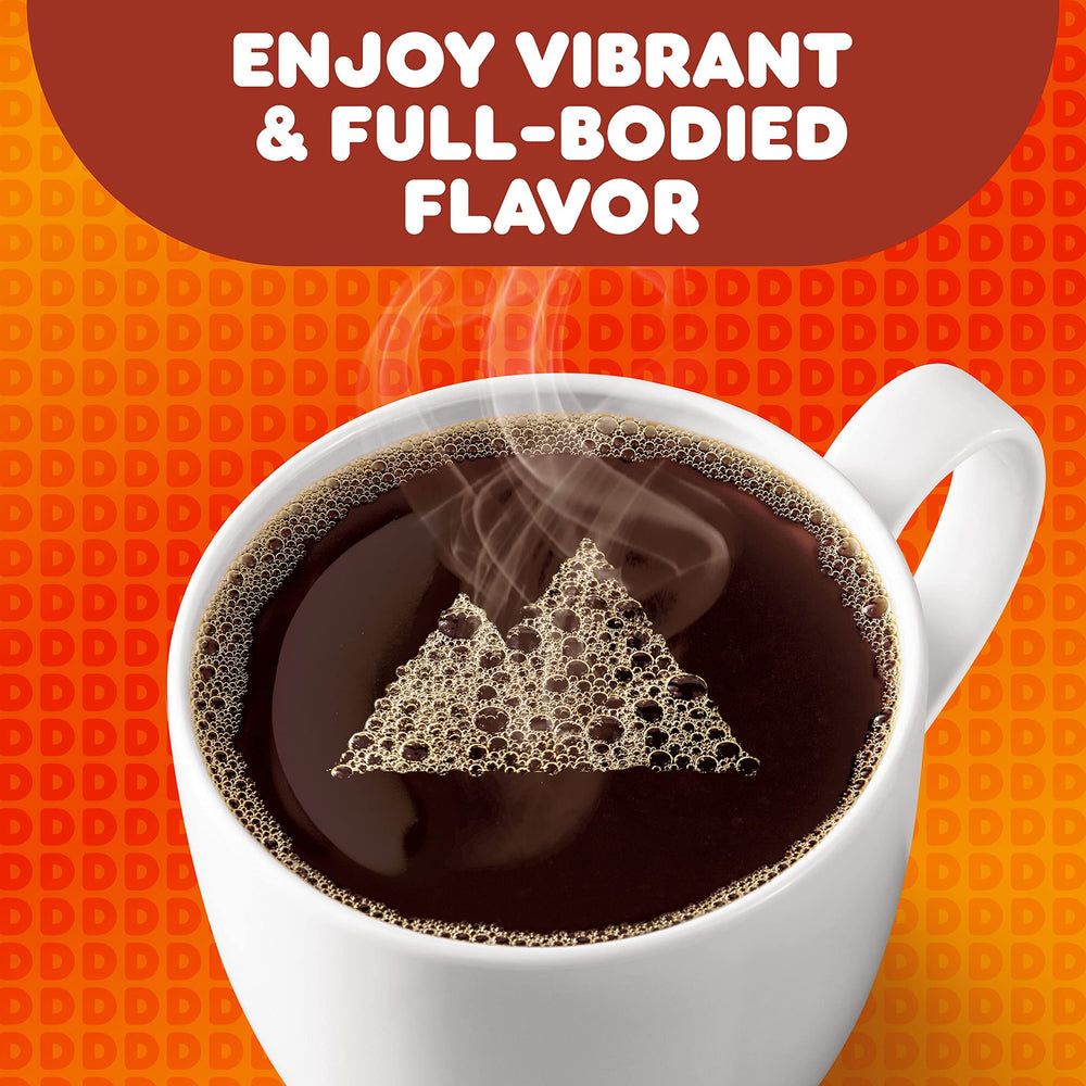 Aromatic steam rising from a Dunkin' Colombian cup ready to sip