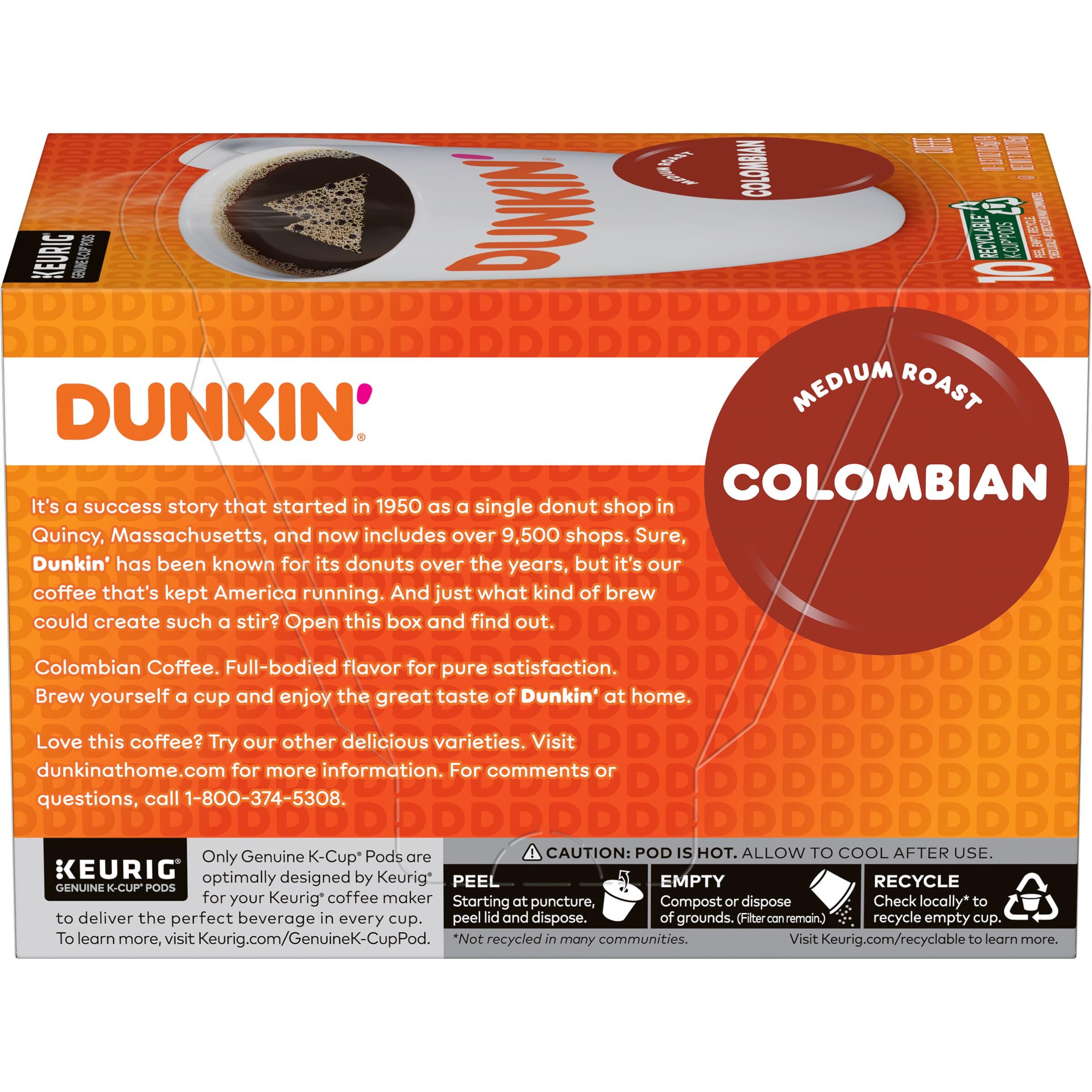 Morning routine with Dunkin' Colombian K-Cup pods in view