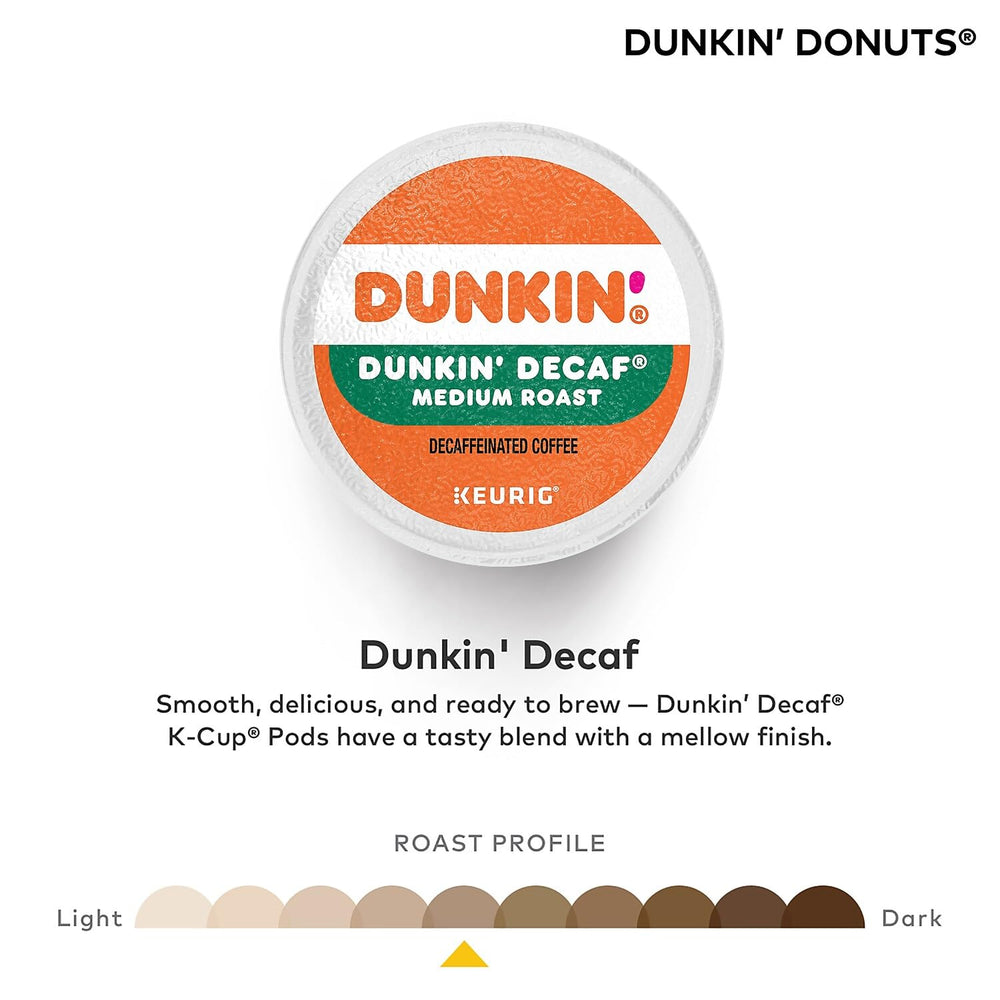 A Dunkin' Donuts decaf K-Cup in hand for quick, everyday coffee ritual