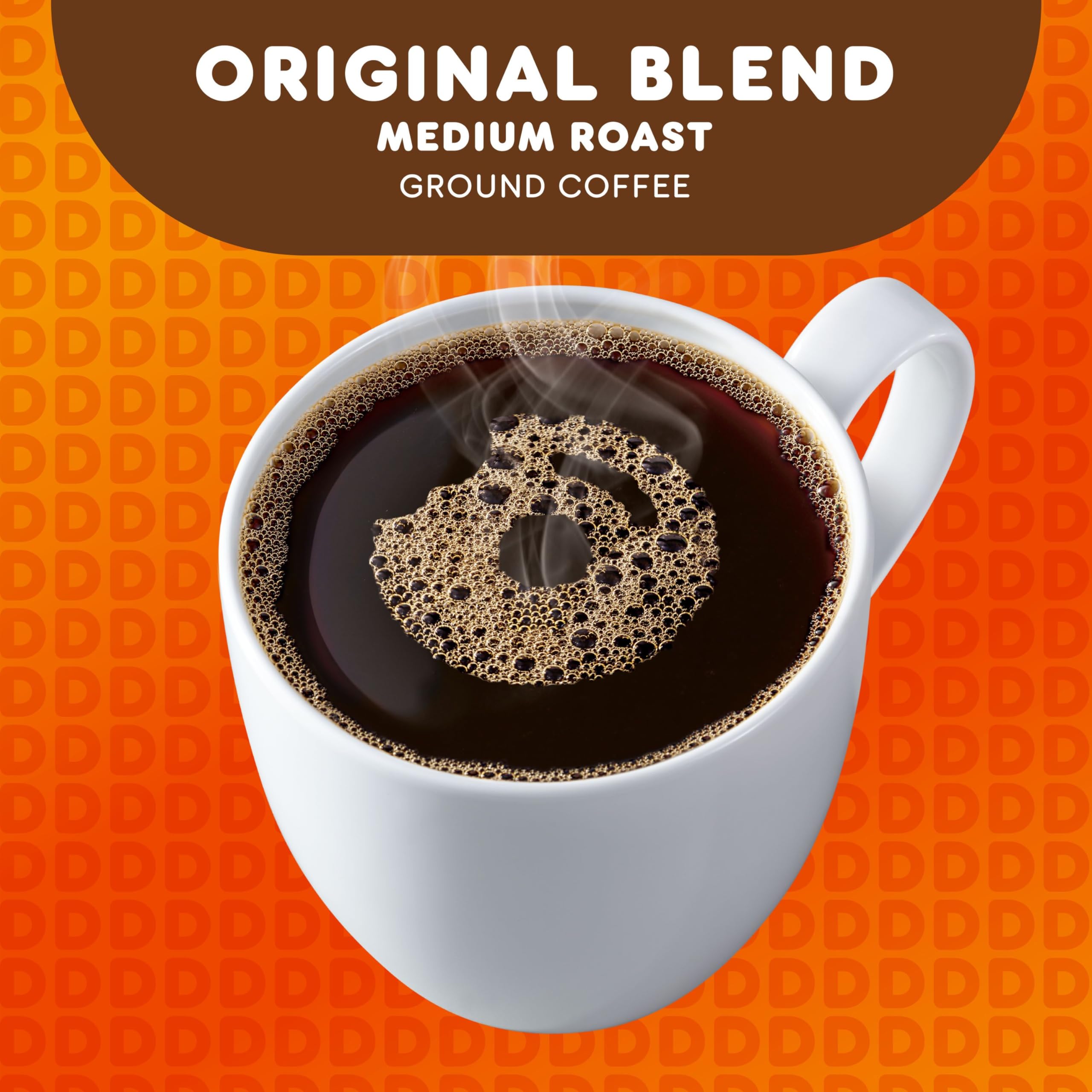 Dunkin Original Blend coffee for at home brewing rituals.