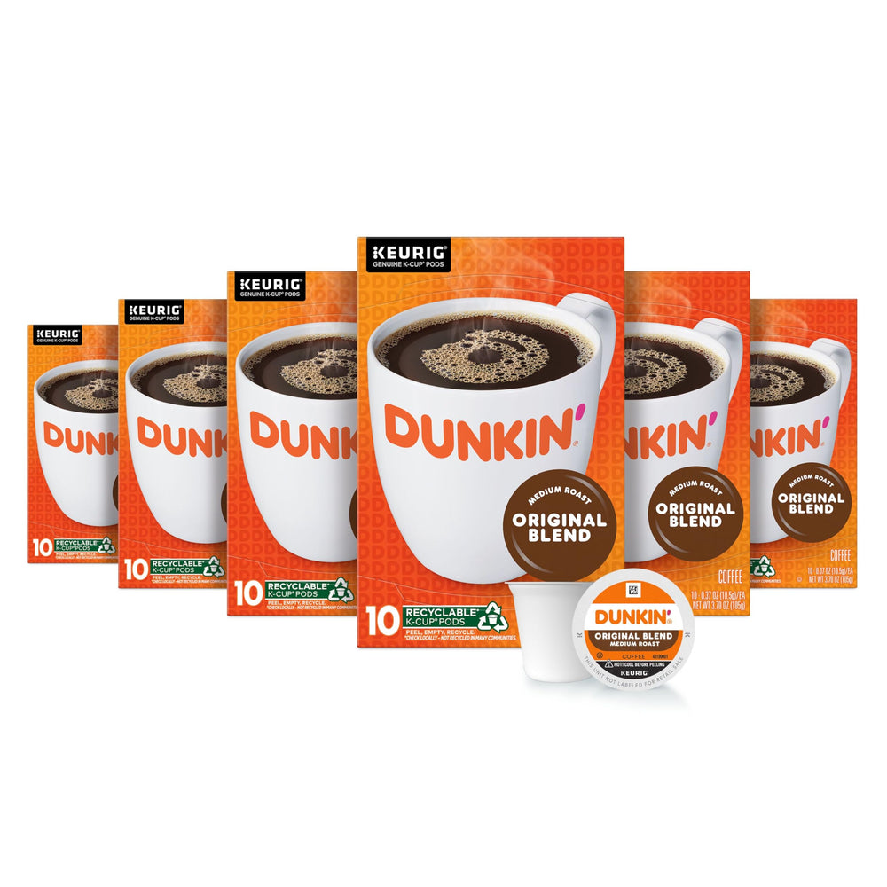 Dunkin Original Blend K-Cup Pod for quick, convenient single-serve brews