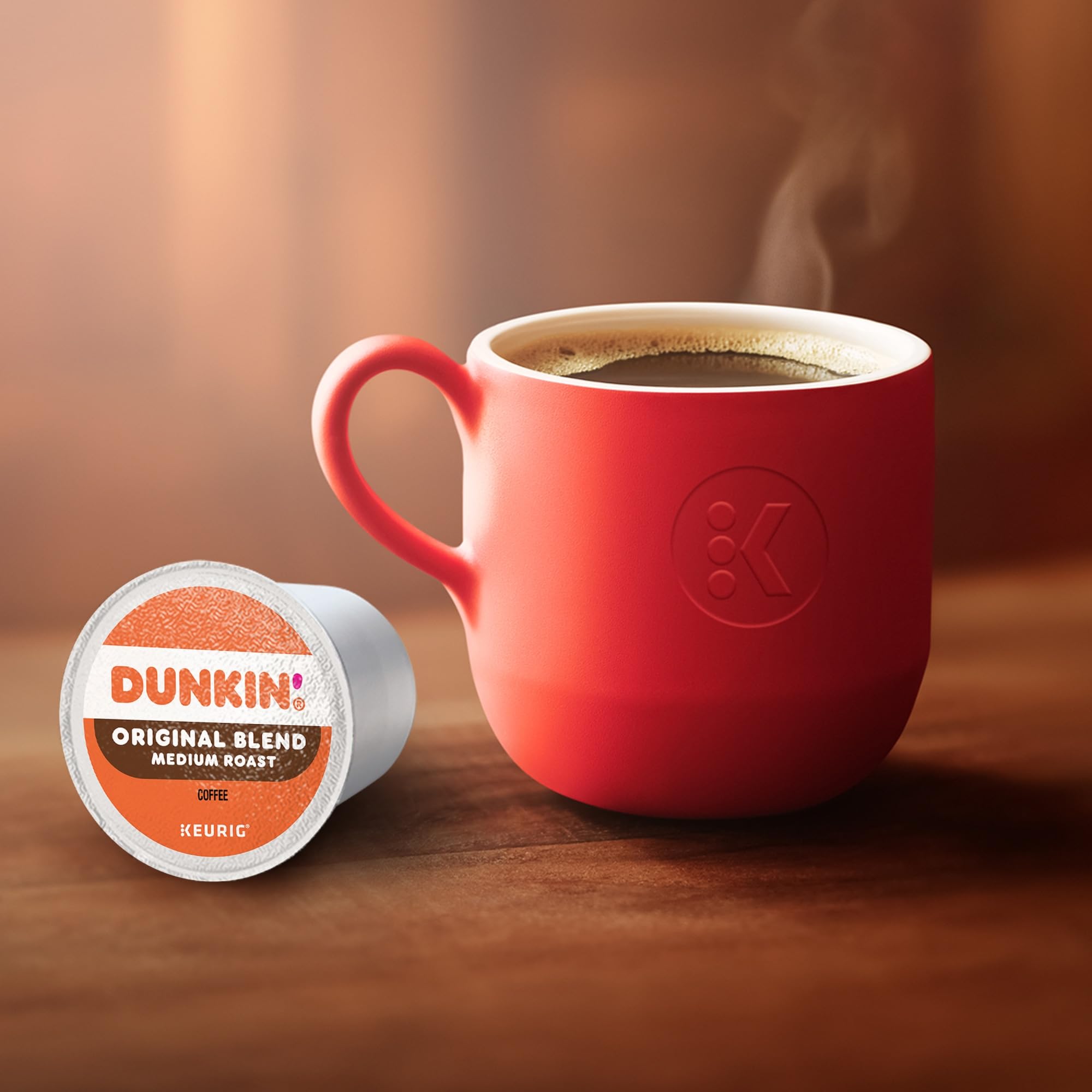 Discarded pod shown to emphasize easy cleanup after a cup.