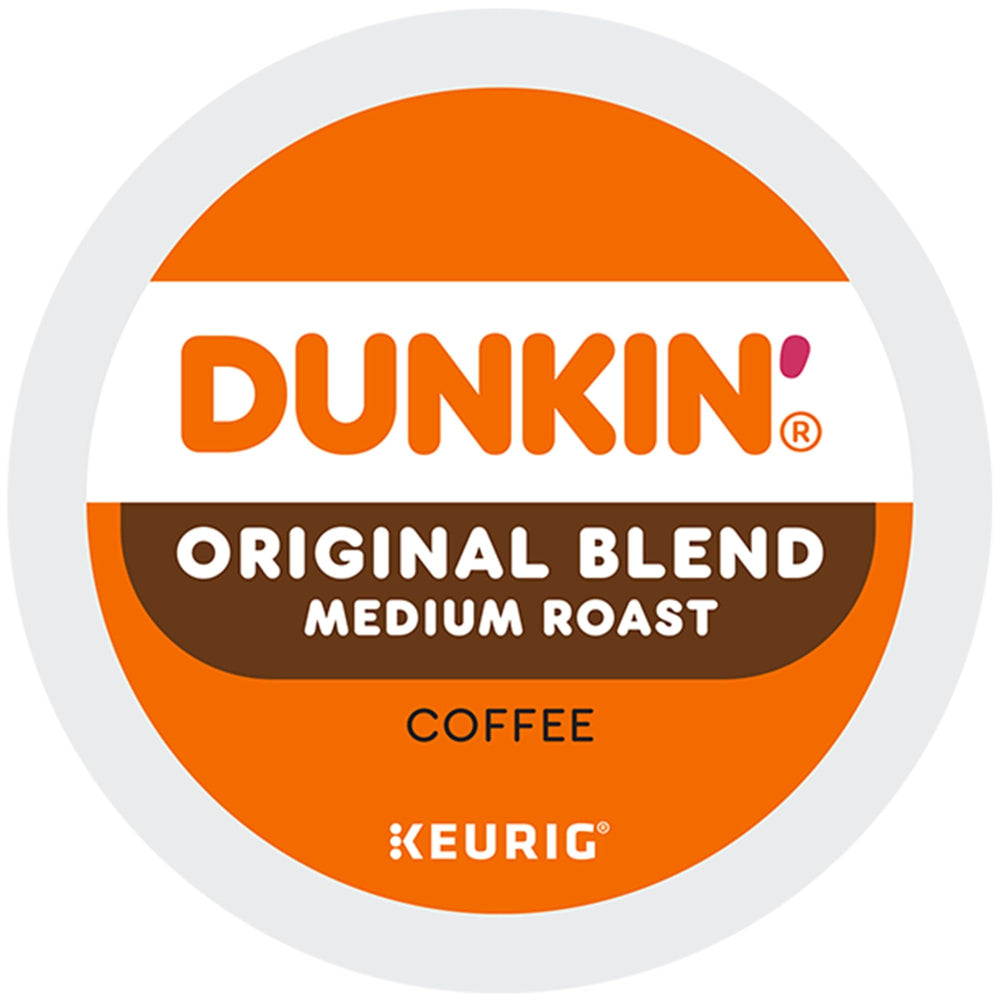 Dunkin Donuts Original Blend K-Cup Pod in a coffee maker during brew.