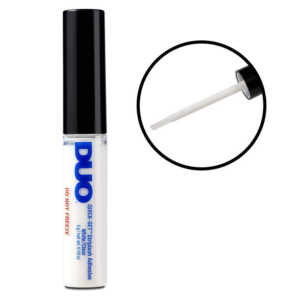 DUO all-day hold lash adhesive demonstrating durable performance.