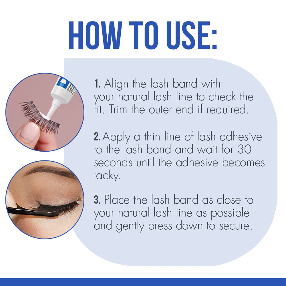 DUO Eyelash Glue comes in a convenient two-pack for value.