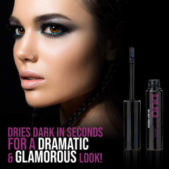 DUO Quick-Set Eyelash Glue Dark Tone applicator for precise lash placement