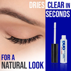 DUO eyelash glue applicator for precise, clean lash lines.