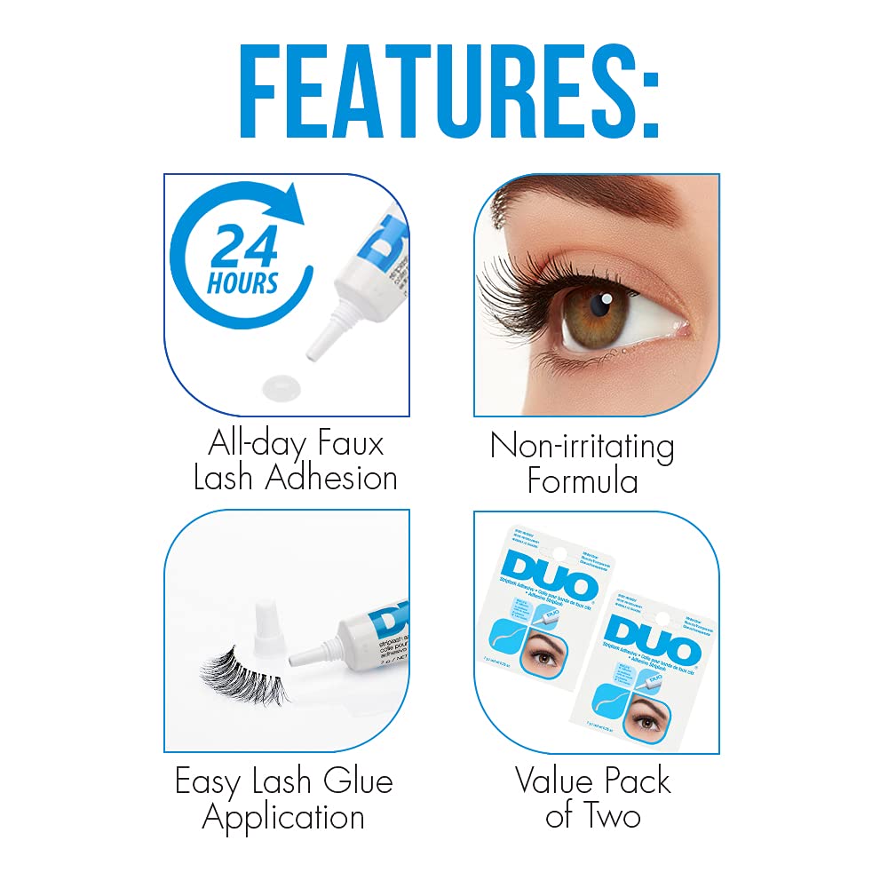 DUO Strip Lash Adhesive waterproof formula for long wear