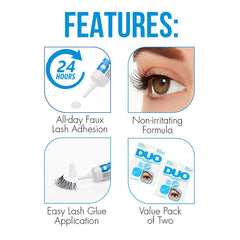 DUO Strip Lash Adhesive waterproof formula for long wear