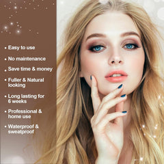 Duofanny natural lash color cream delivers a safe, professional look.