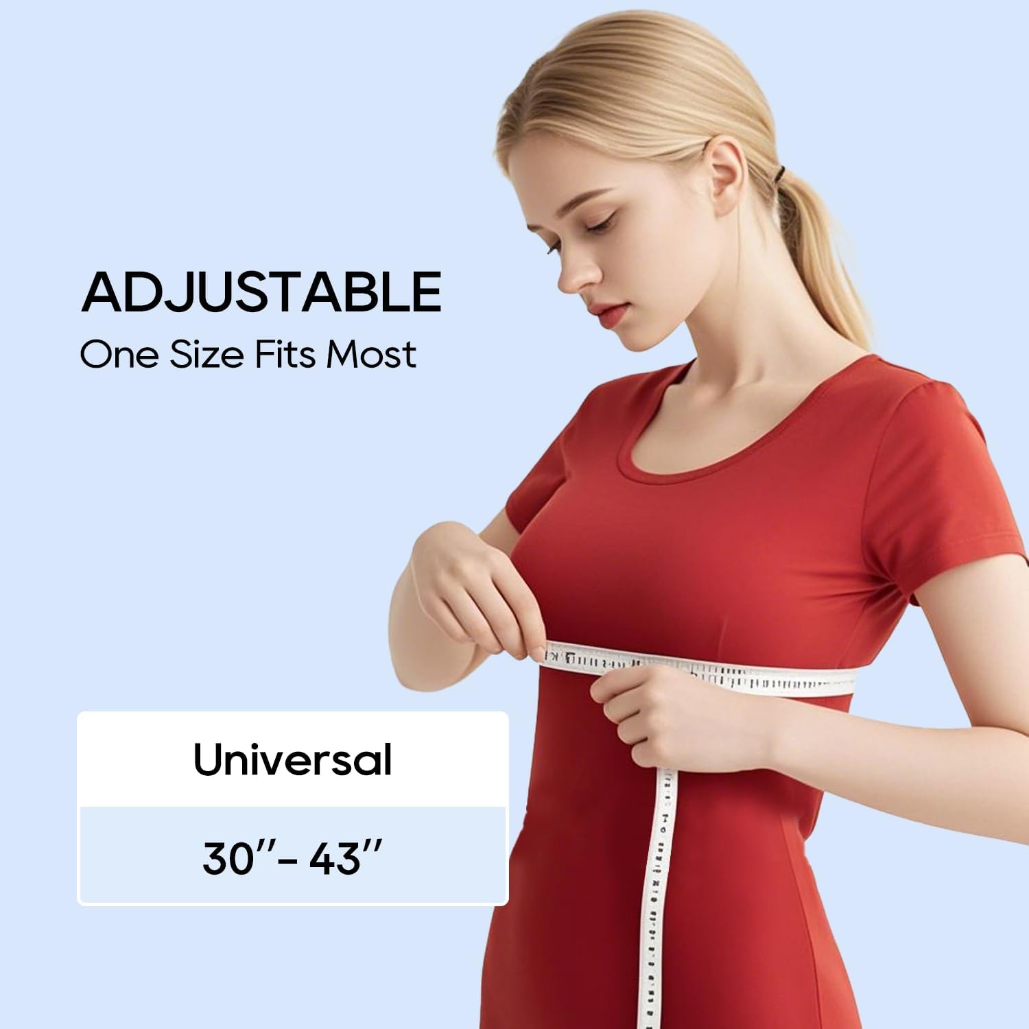 Duoorra posture corrector fits both women and men comfortably.