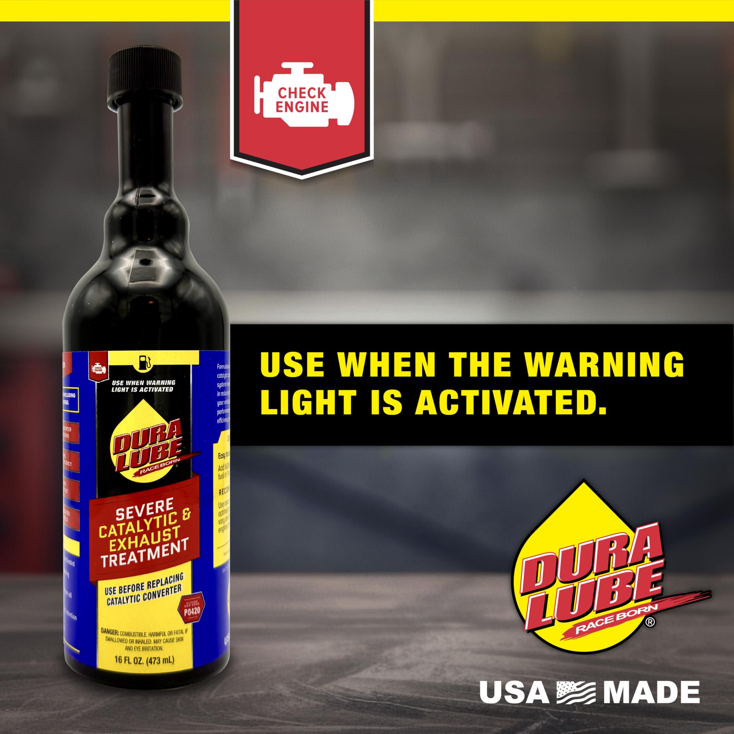 DURA LUBE Severe poured into fuel tank during refueling for cleaner combustion