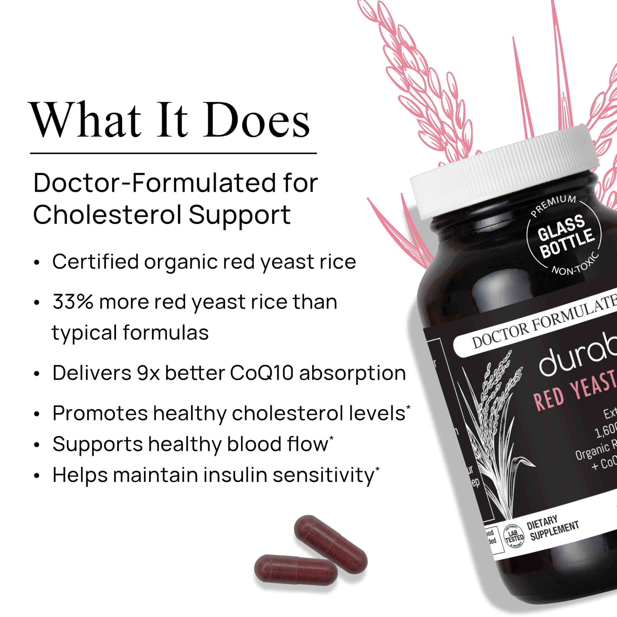 Durable CoQ10 Phytosome 50 mg blend for enhanced cellular energy support.