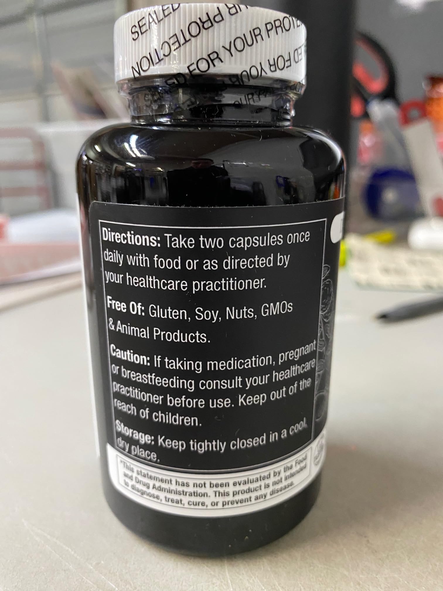Durable Heart dosing guide illustration helps with proper supplement use.