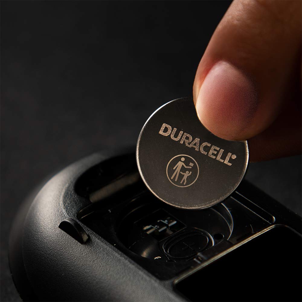 Duracell 2450 coin battery powering a car remote reliably