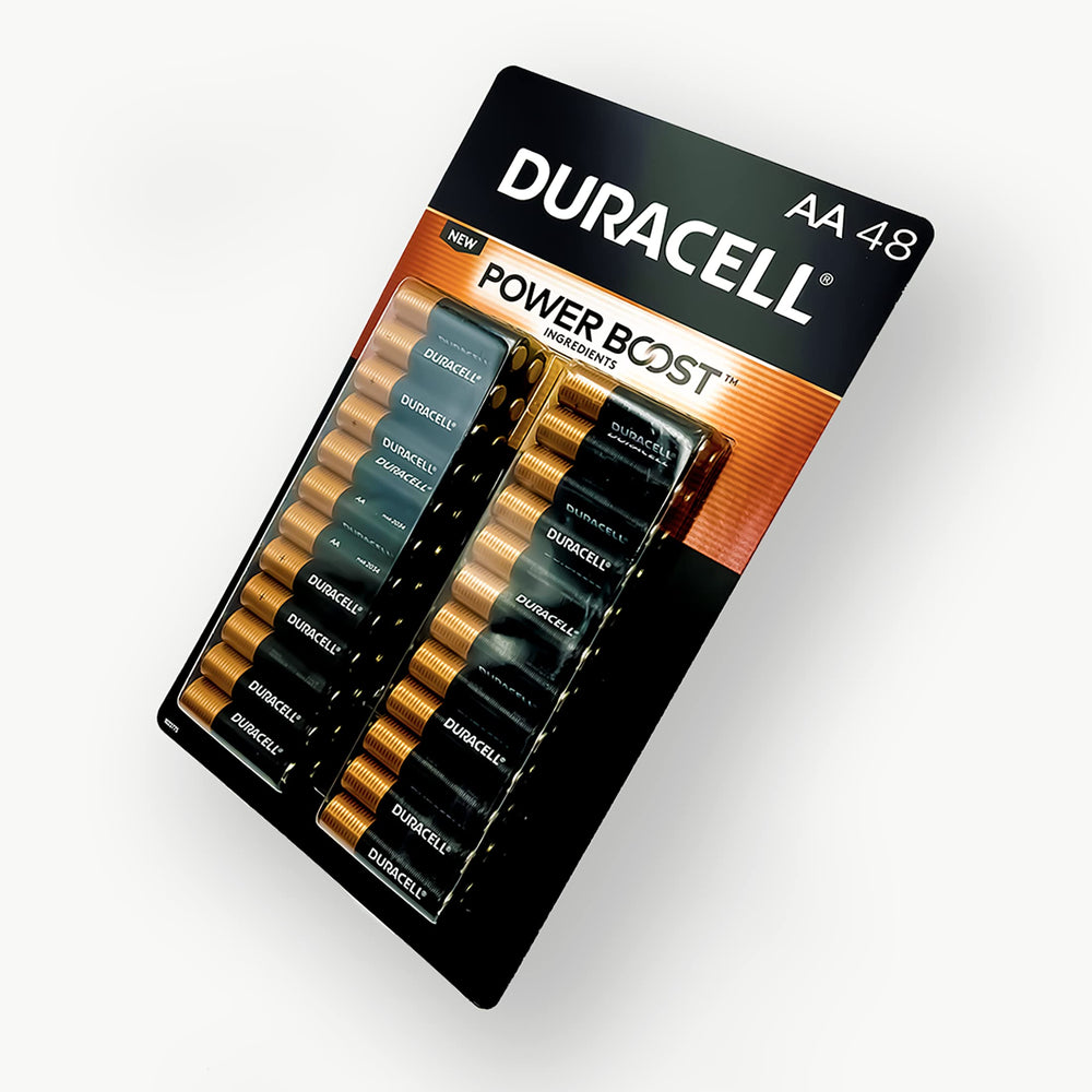 Duracell Coppertop AA battery powering a device, consistent performance.