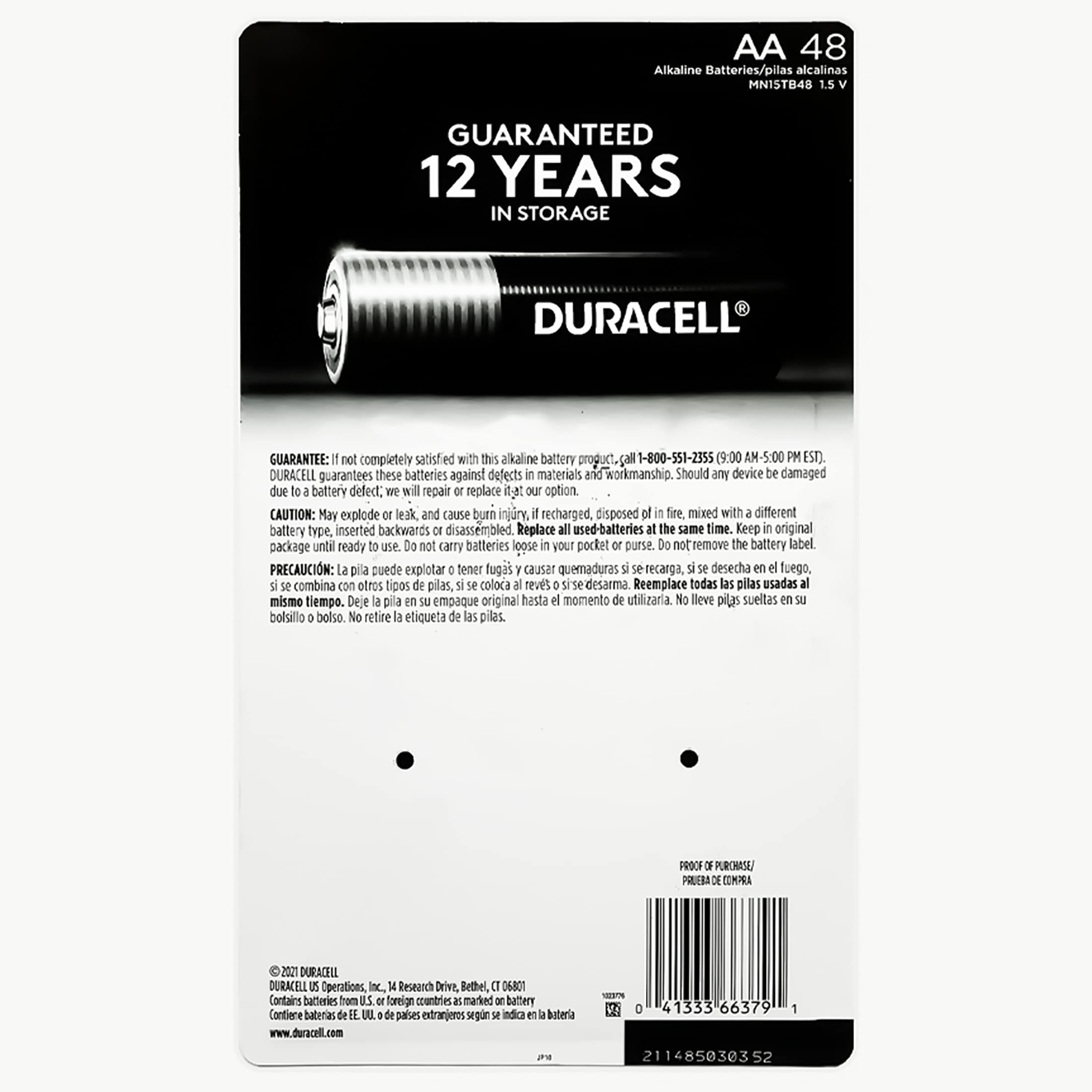 Duracell Coppertop AA battery in hand, dependable power for everyday devices.