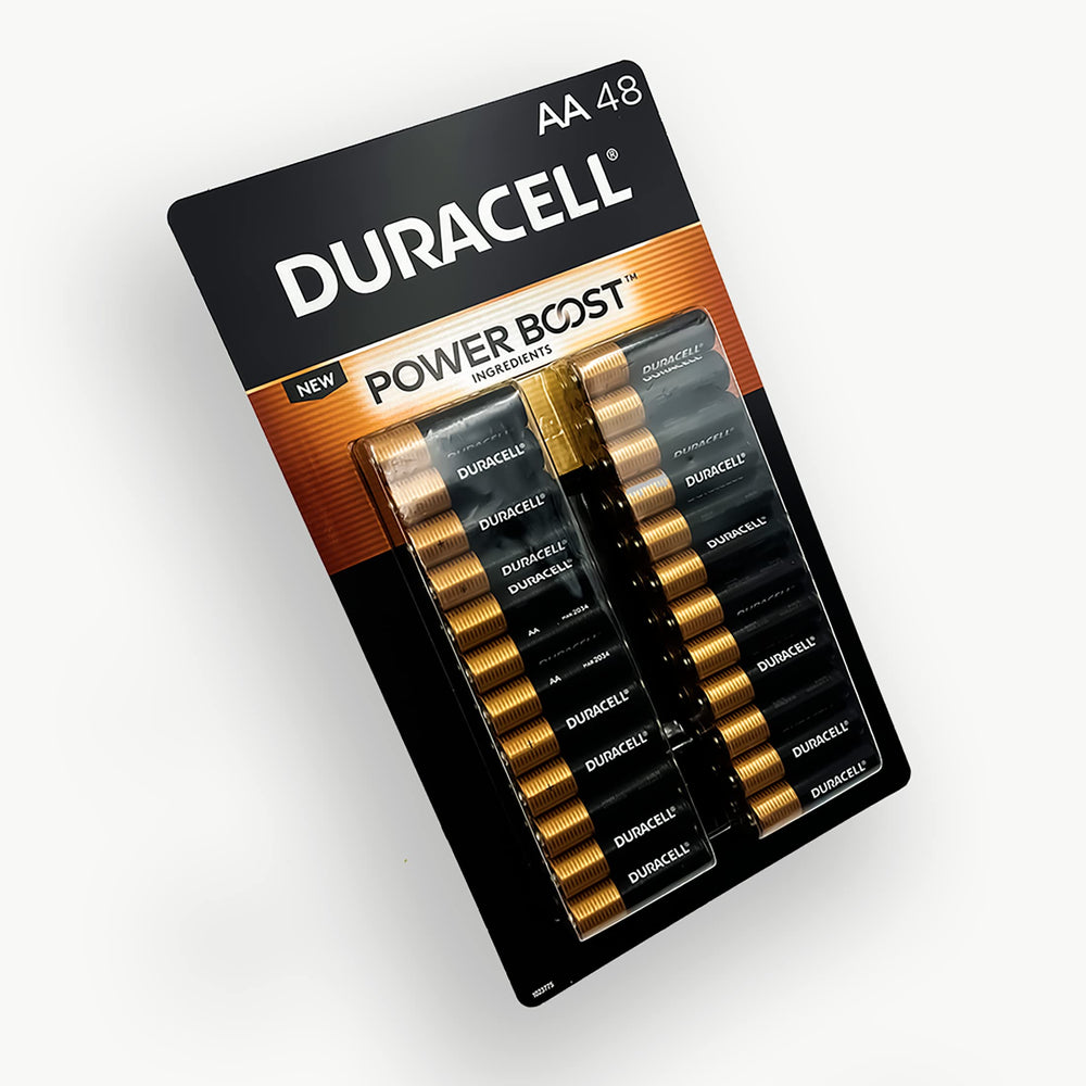 Duracell Coppertop AA battery in remote control, reliable daily use.