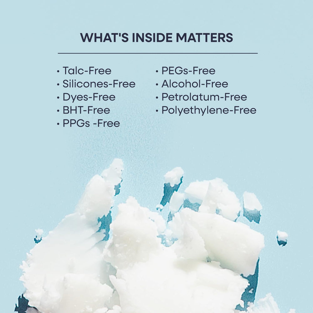 Duradry talc-free formula shown for a light, non-sticky feel.