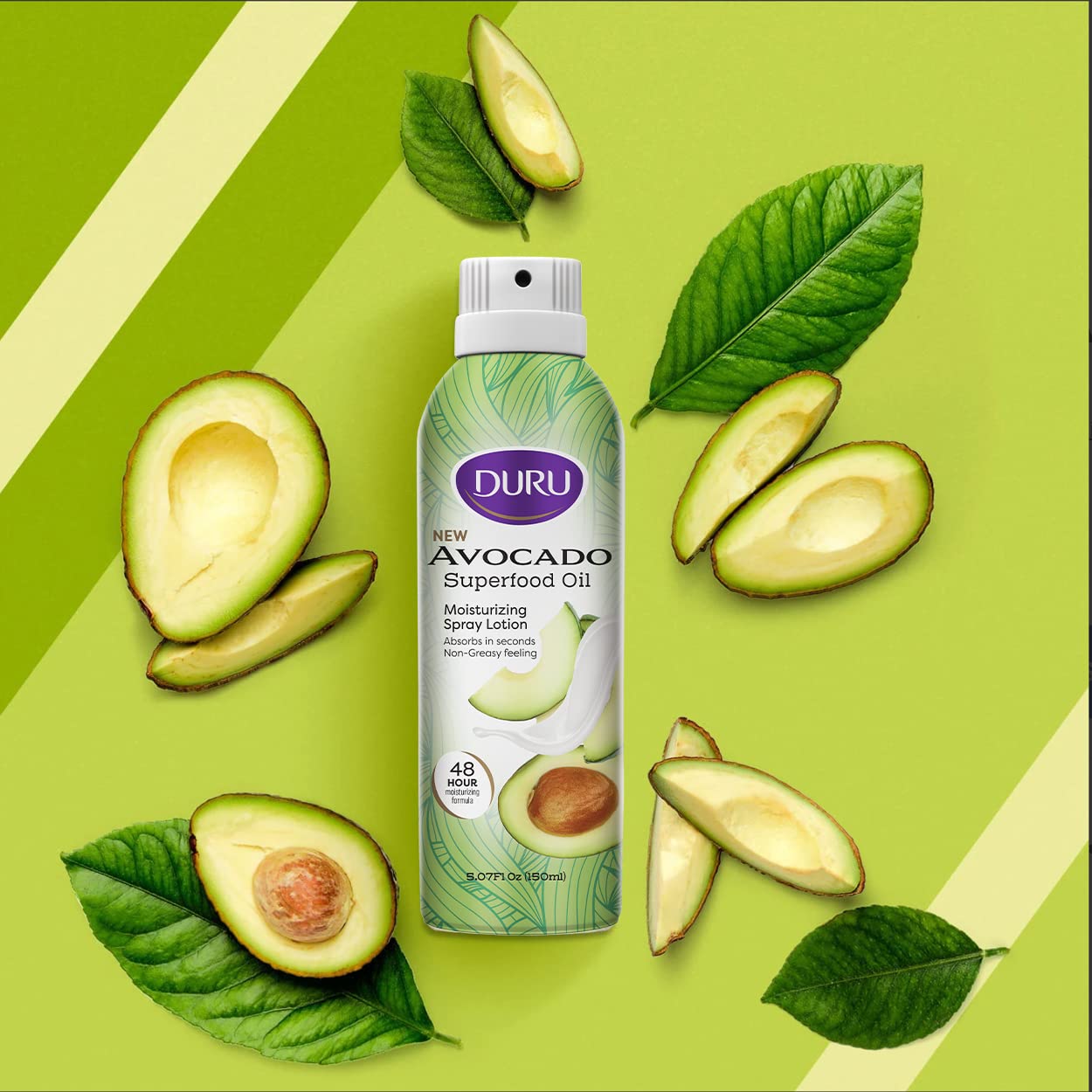 Duru Avocado with tropical coconut fragrance for light hydration