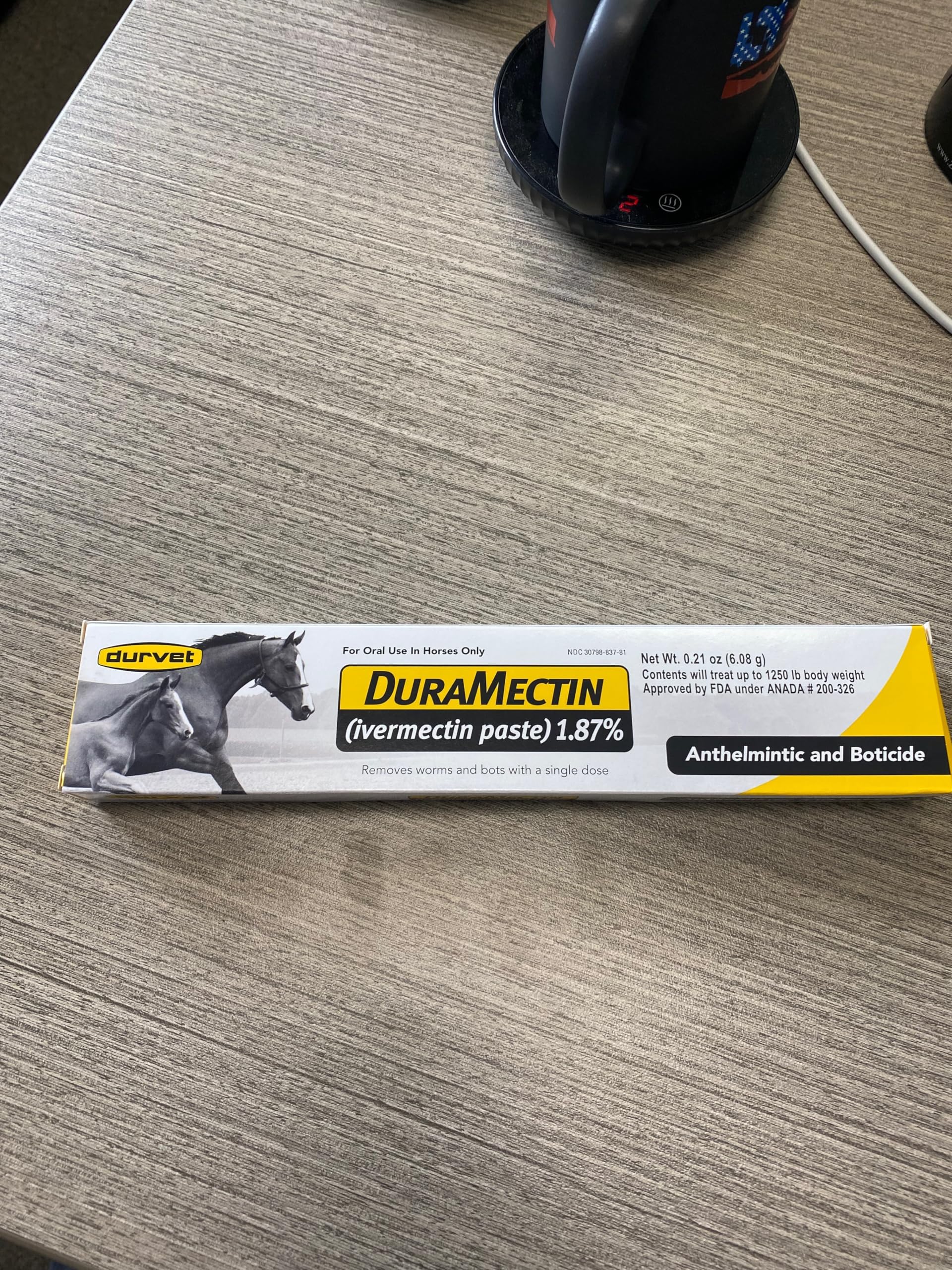 Durvet Duramectin paste safe for pregnant mares.