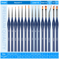 Dushco detail brush tips for fine lines on figurines