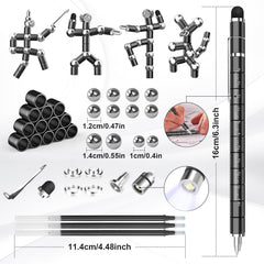 Dusor fidget pen LED-light-end provides handy illumination for late tasks.