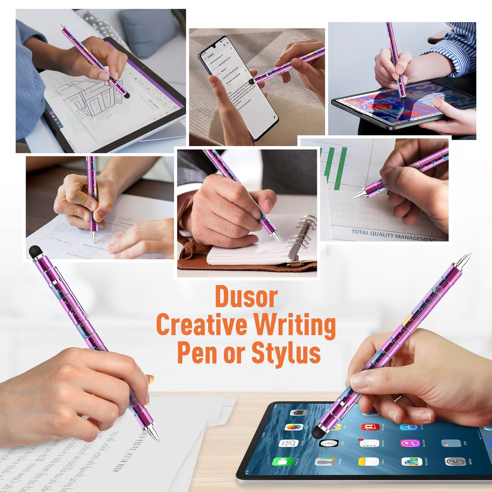 Dusor fidget pen on desk, portable stress-relief and focus aid.