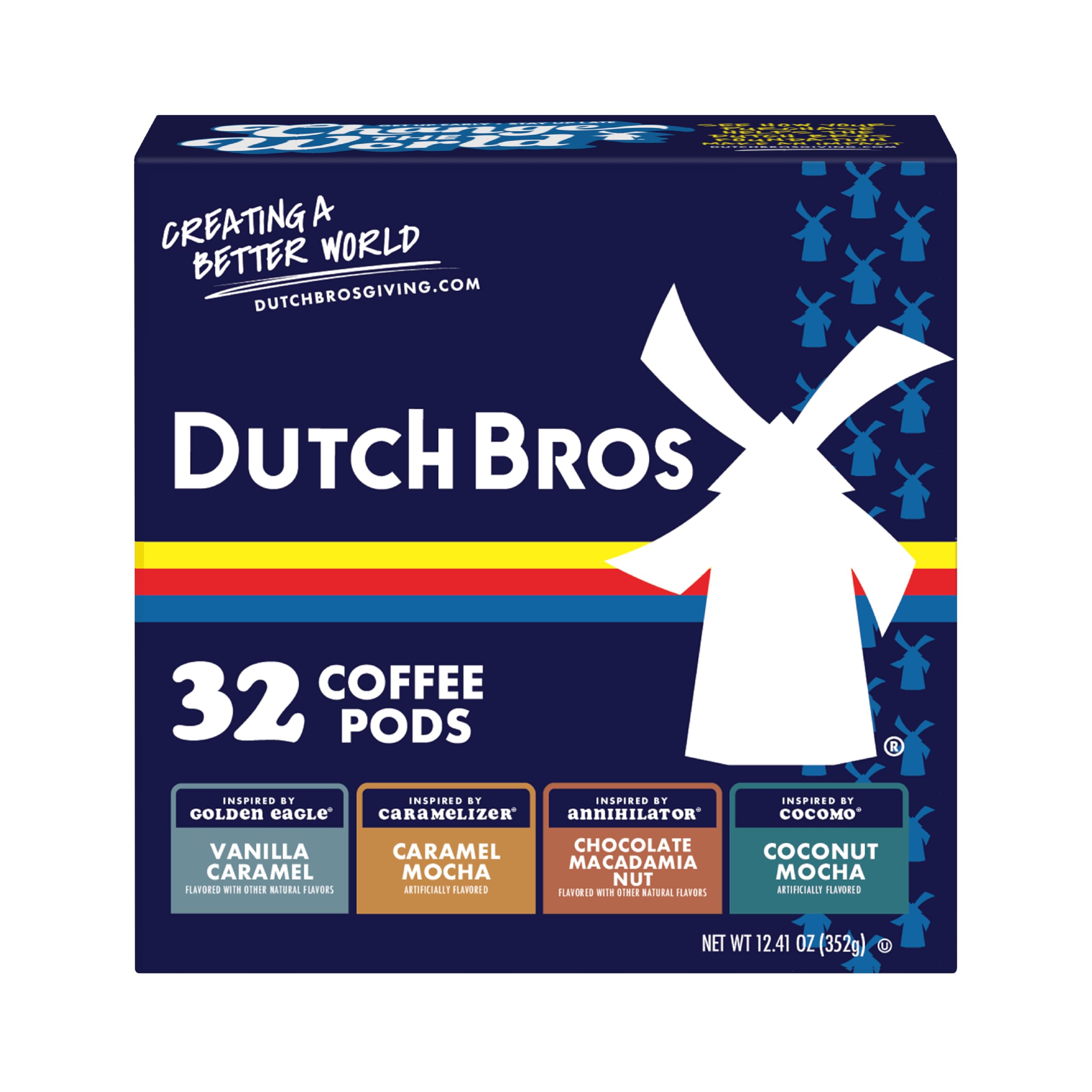 Dutch Bros Caramel Mocha pods for Keurig—bold flavor in a quick morning cup.