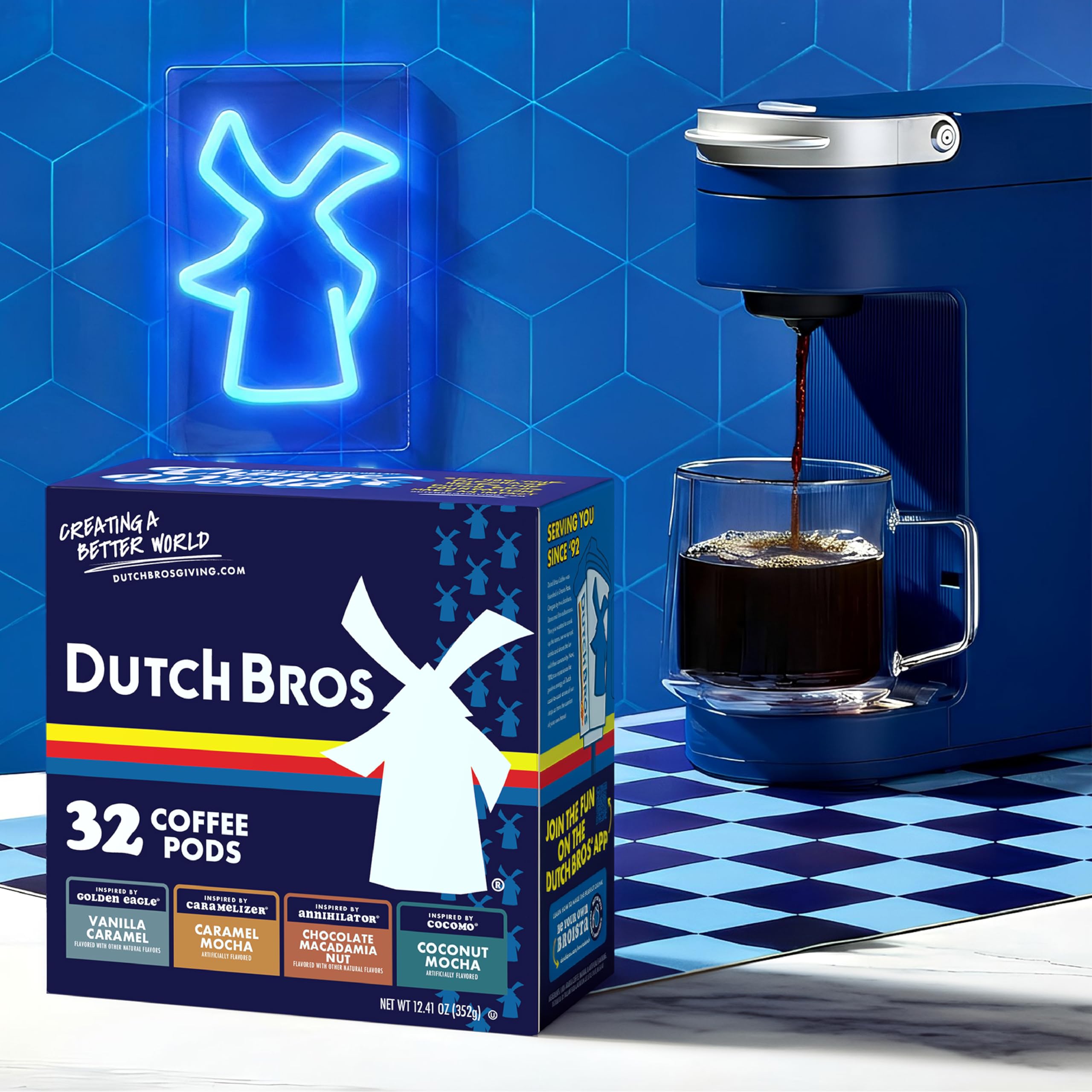 Dutch Bros Coconut Mocha pods bring tropical notes to your desk-side coffee break.