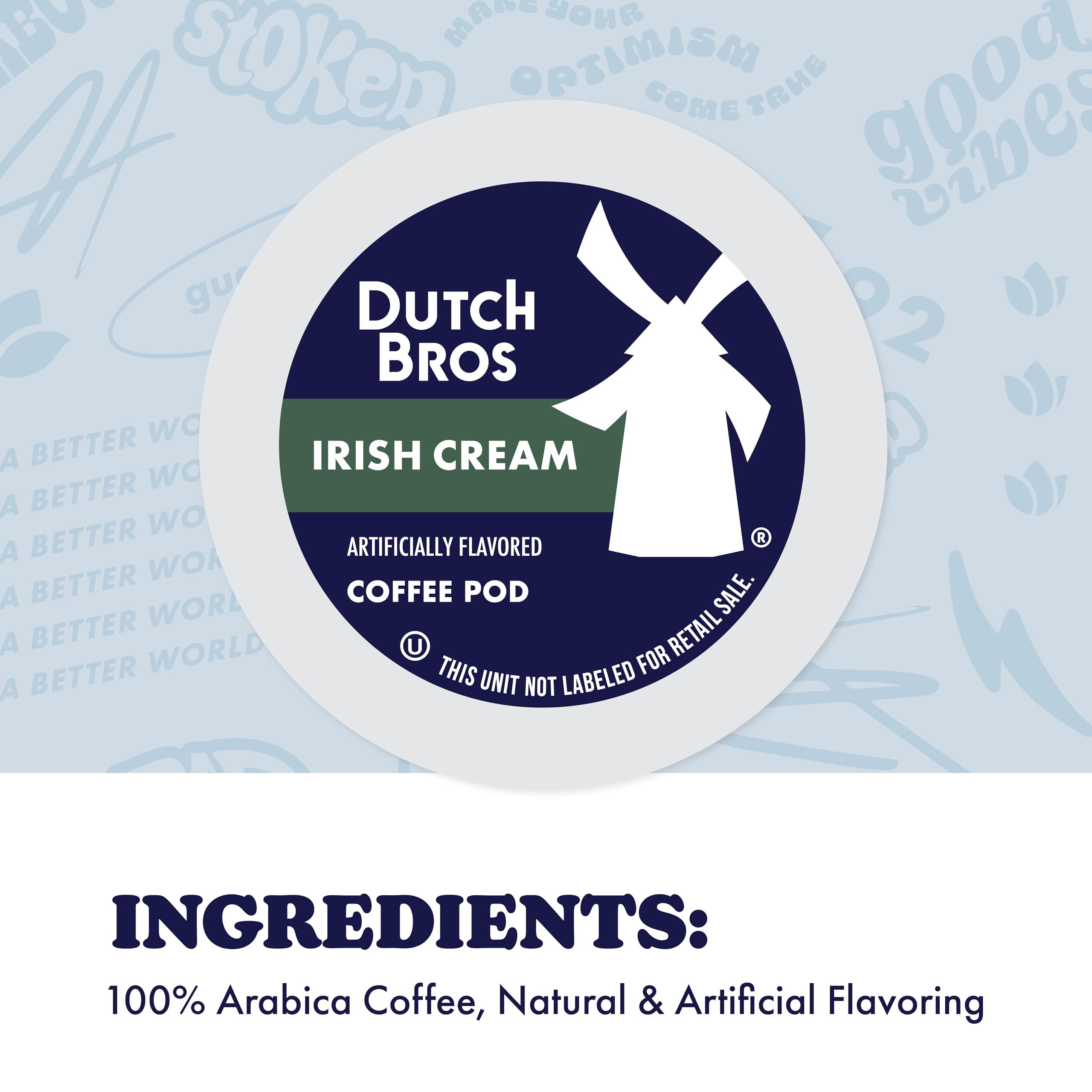 Dutch Bros Irish Cream mug with foam suggesting creamy indulgence.