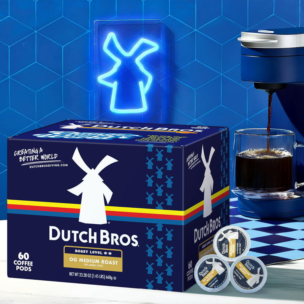 Cup with light foam using Dutch Bros OG roast