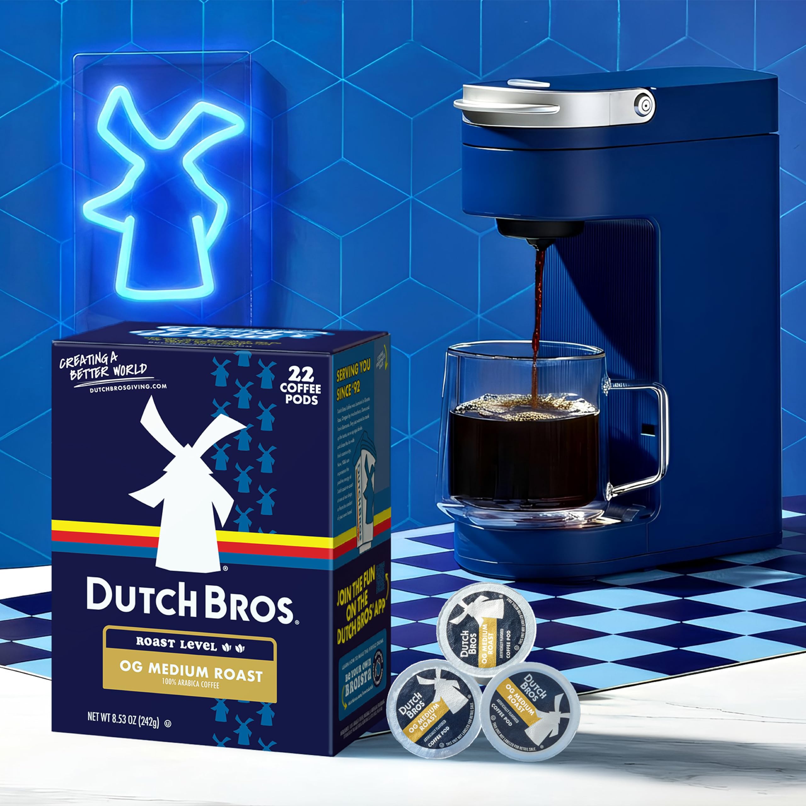Dutch Bros OG Medium Roast K-Cup compatible pods brew cleanly in Keurig brewers.