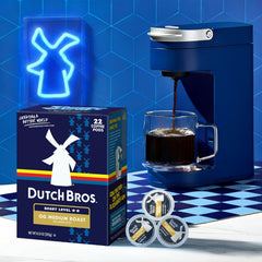 Dutch Bros OG Medium Roast K-Cup compatible pods brew cleanly in Keurig brewers.