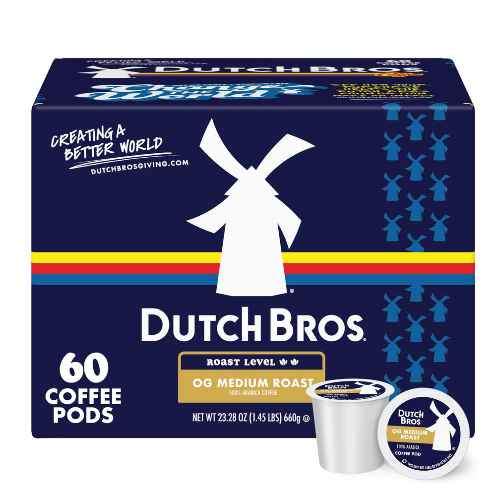 Dutch Bros OG Medium Roast pods box ready for quick, balanced mornings