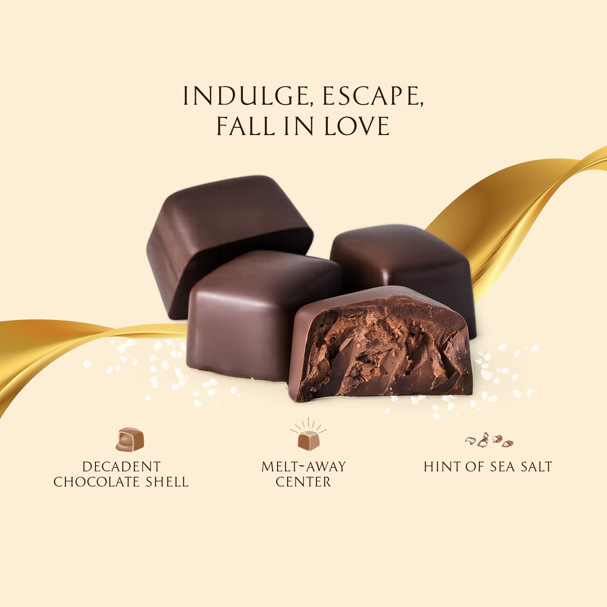 DUTIS Utah Truffles creamy center with rich chocolate coating, melt-in-your-mouth.