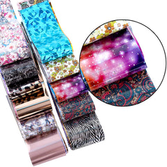 Duufin Nail Foils Black White Lace for classy, intricate nail art