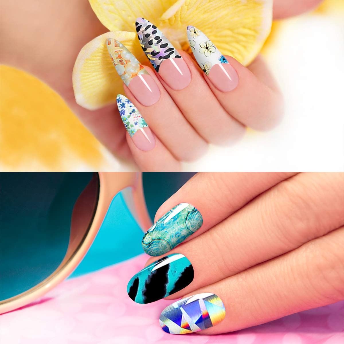 Duufin Nail Foils Leopard Print for bold stylish nails
