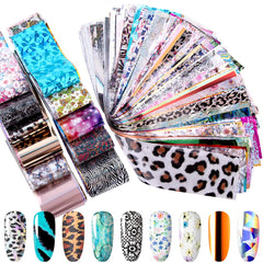 Duufin Nail Foils Starry Sky design for elegant at home nail art and sparkle