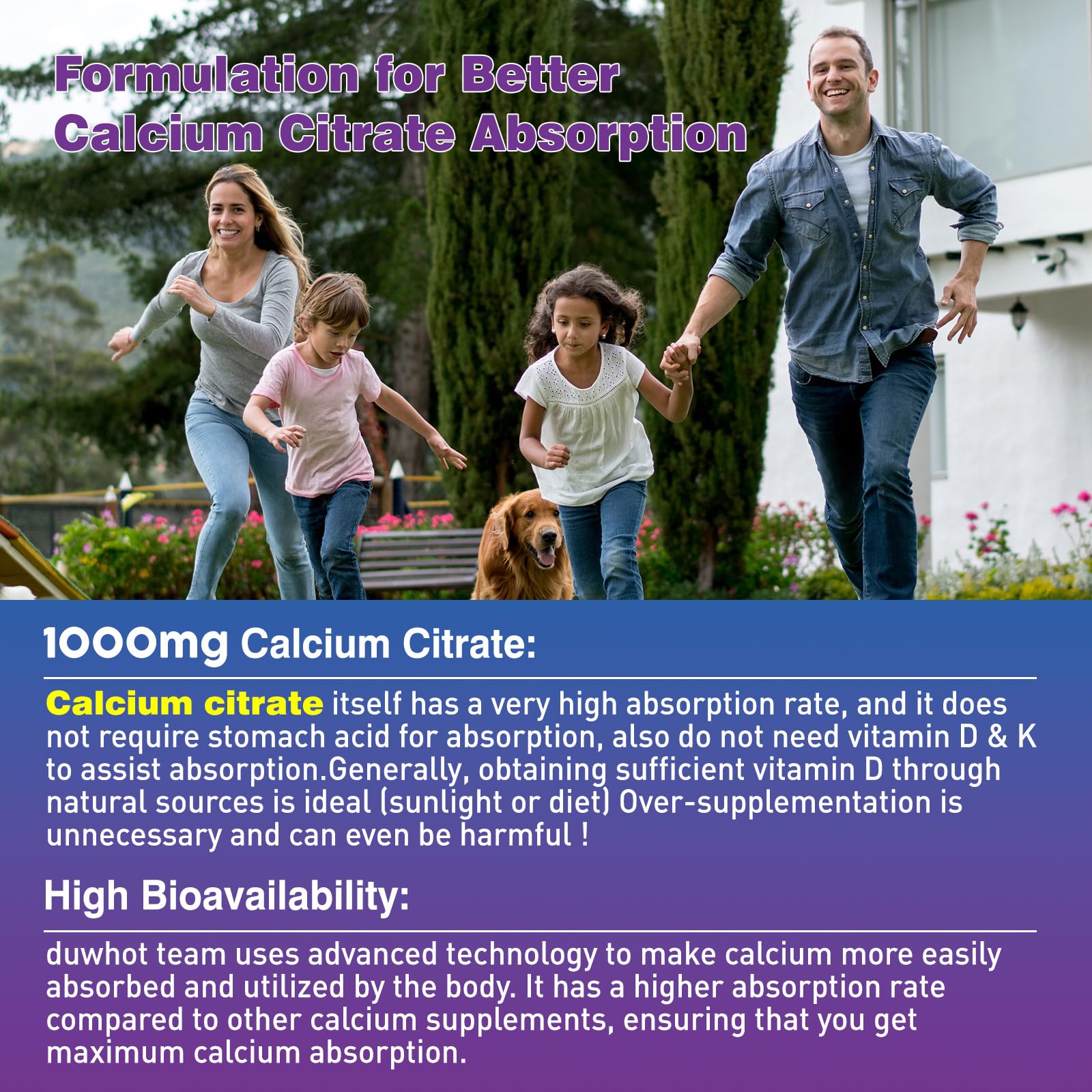 duwhot Calcium Citrate Gummies closeup reveals soft texture for easy chewing