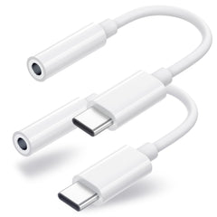Duyasurs USB-C to 3.5mm adapter compact dongle for on-the-go listening.