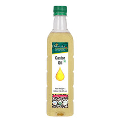 Dwaraka Castor Oil bottle for nourishing hair and skin.