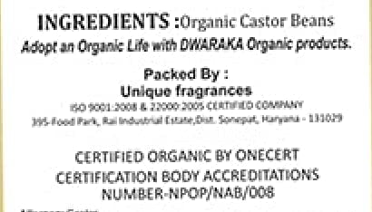 Dwaraka Castor Oil for massages and wellness routines.