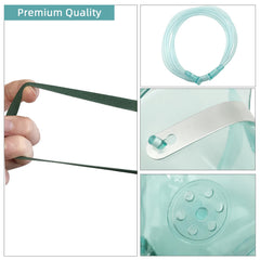DWCHECK seven-foot oxygen hose, flexible tubing for easy setup
